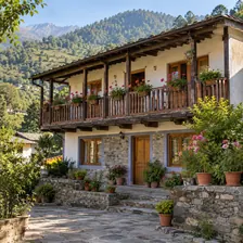 Guesthouse in the Indian mountains